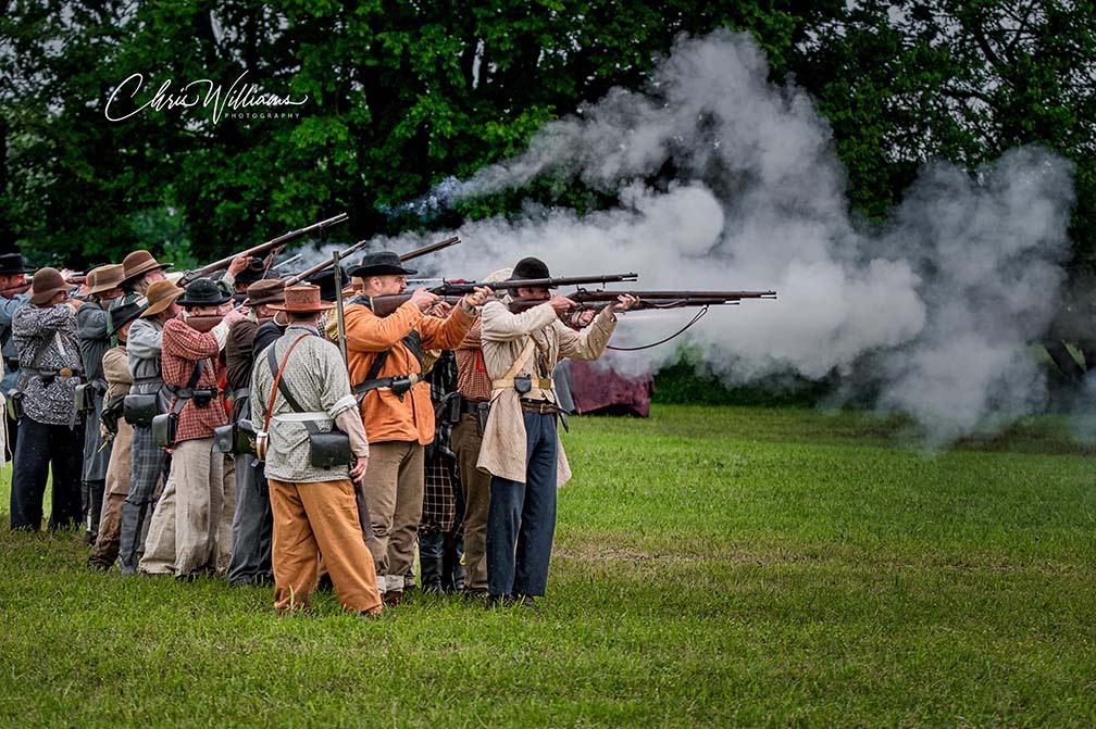 Musket volley