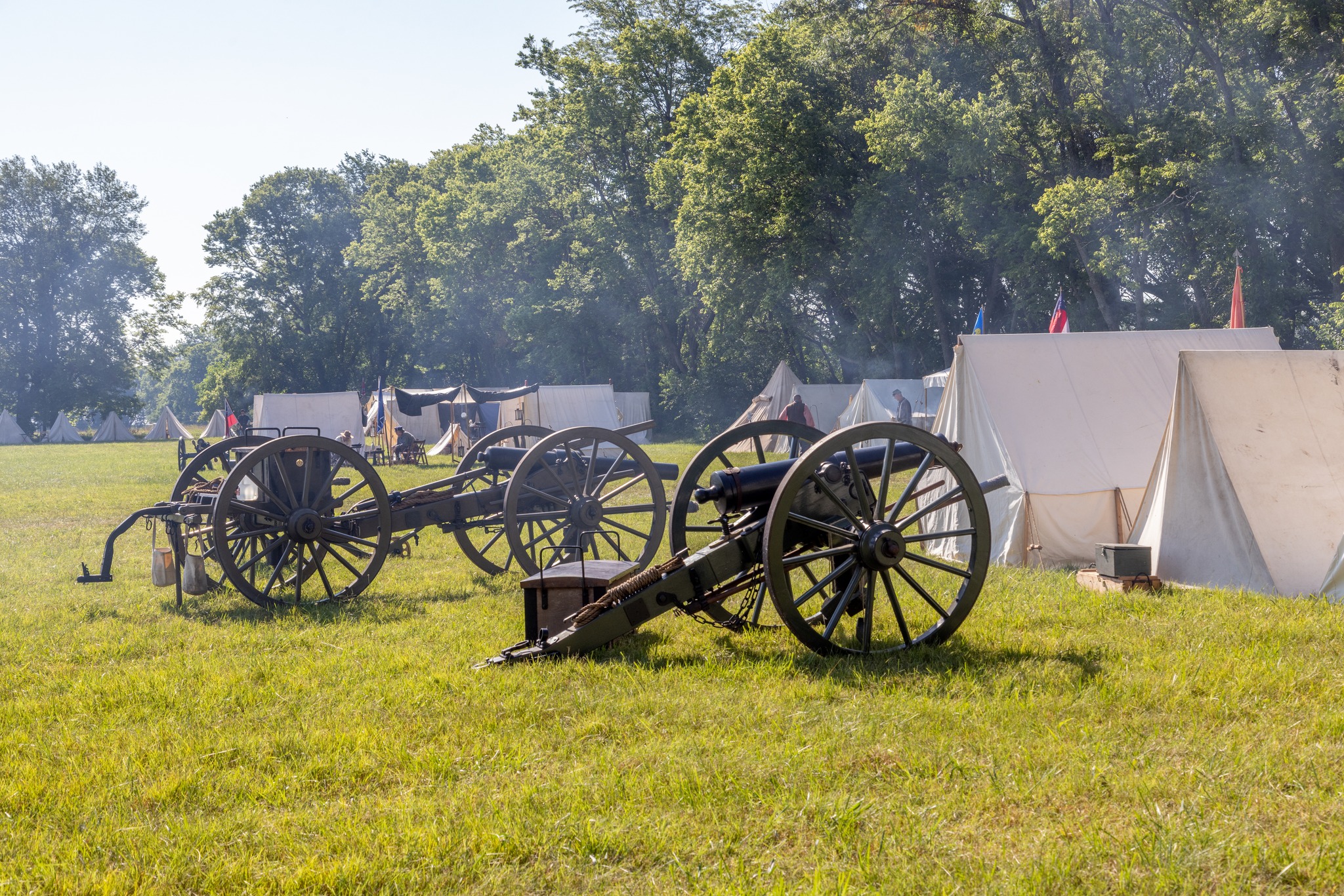Artillery at rest in camp